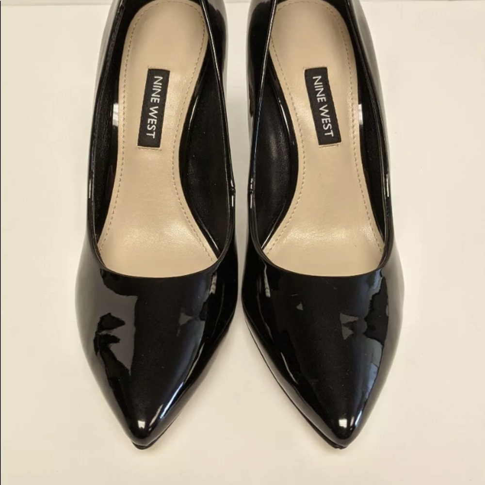 Nine West Patent Leather Pumps. Size 7, 3 1/2 inch heel. Classic style.